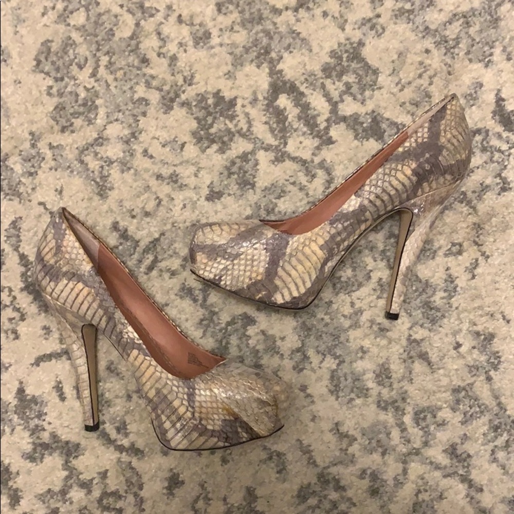 Vince Camuto snakeskin heels